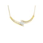 Diamond Blossom 10k Gold Chain Necklace