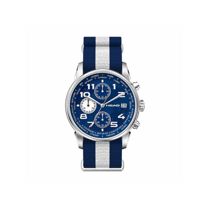Head Open Mens Two Tone Strap Watch-he-005-02