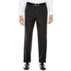Collection By Michael Strahan Striped Black Suit Pants - Classic Fit