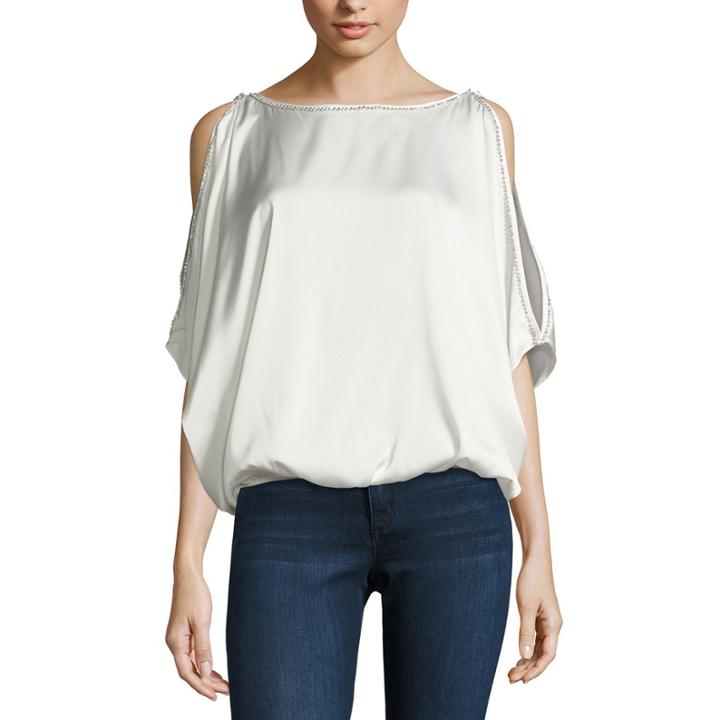 Nicole By Nicole Miller Stud Trim Top