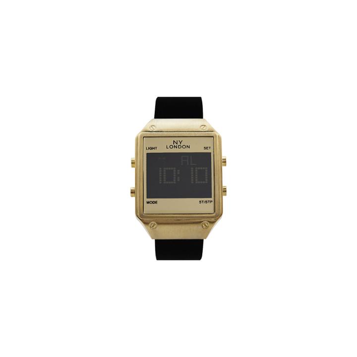 Ny London Mens Black Strap Watch-15179