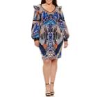 Bisou Bisou Long Sleeve Sheath Dress-plus