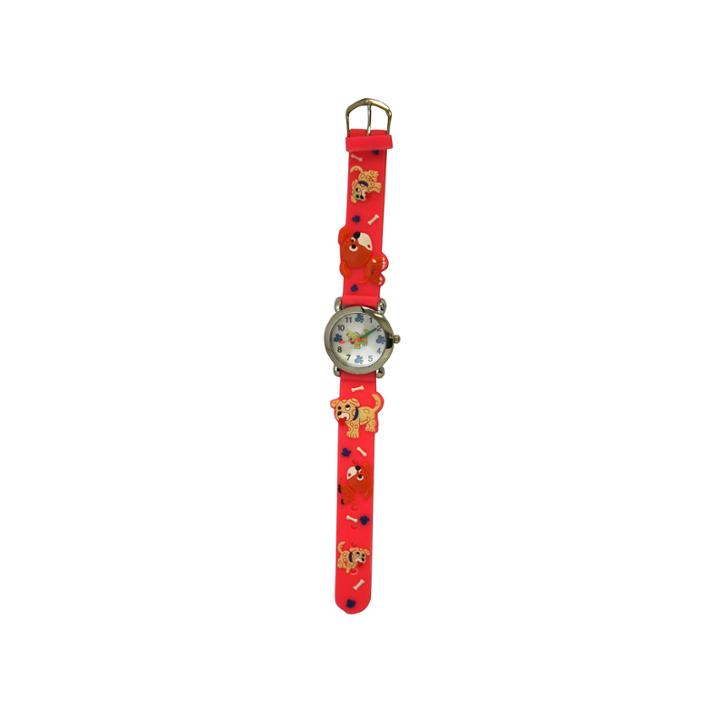 Olivia Pratt Dogs Unisex Pink Strap Watch-17195