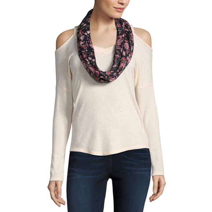 Self Esteem Long Sleeve Layered Top-juniors