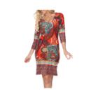 White Mark Vivian 3/4 Sleeve Sheath Dress