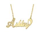 Personalized 14k Gold Over Sterling Silver Diamond-accent Name Necklace