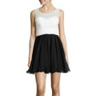 Love Reigns Sleeveless Two-tone Party Dress- Juniors