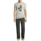 Stafford 2-pc. Flannel Pants And Short-sleeve Graphic Tee Set