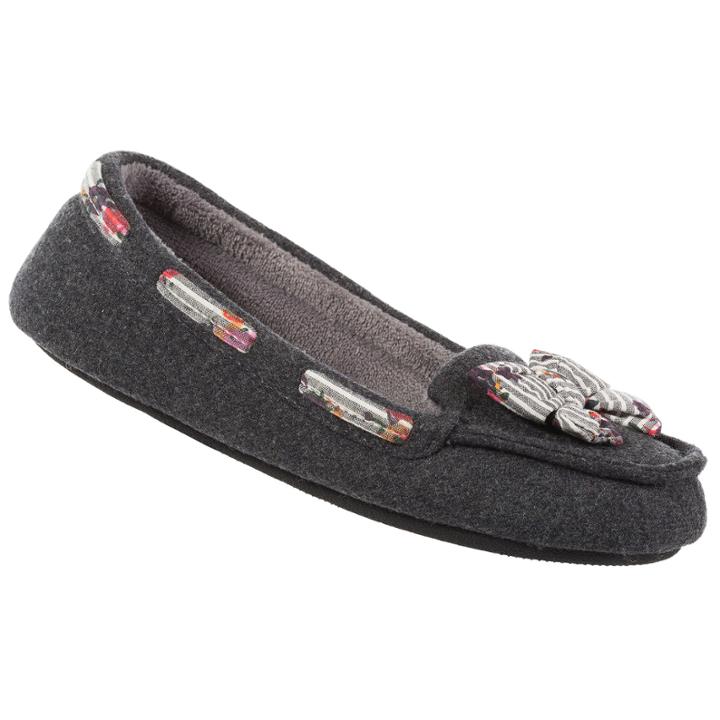 Isotoner Summer Twill Moccasin Slippers