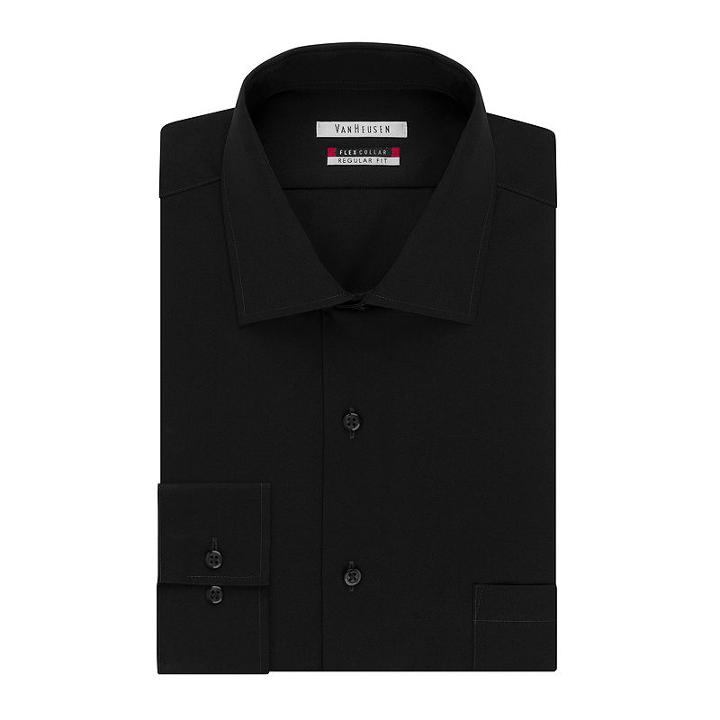 Van Heusen Flex Collar Long-sleeve Woven Dress Shirt