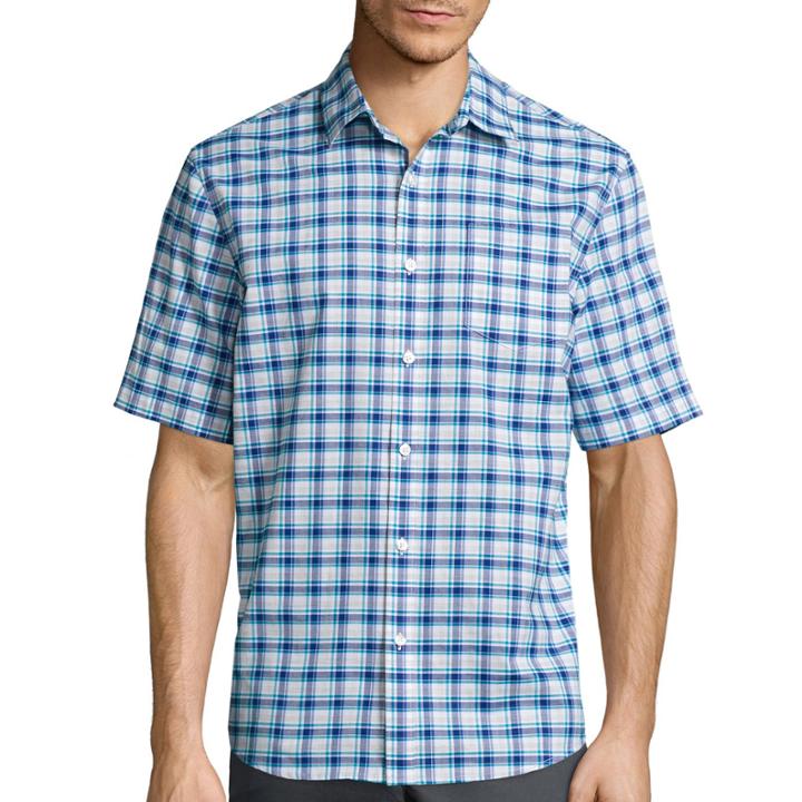 Claiborne Short-sleeve Stretch Woven Shirt