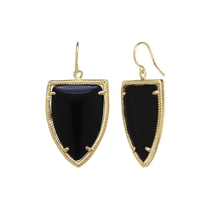 Bijoux Bar Bijoux Bar Gold Over Brass Drop Earrings