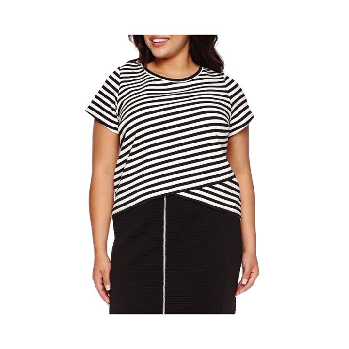 Boutique+ Envelope Crop Top - Plus