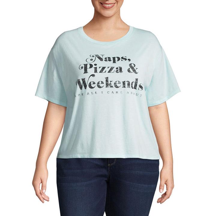Naps, Pizza & Weekends Tee - Juniors Plu