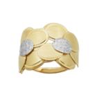 Made In Italy Womens 14k Gold Cocktail Ring
