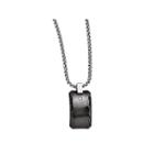 Edward Mirell Black Ti&trade; Mens 1/10 Ct. T.w. Black Diamond Stainless Steel Titanium Pendant Necklace