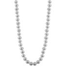 Womens 5mm Gray Cultured Freshwater Pearls Strand Necklace