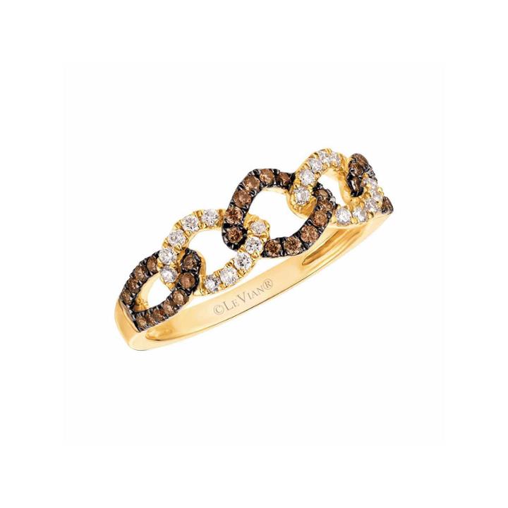 Levian Corp Le Vian Womens 1/3 Ct. T.w. White Diamond 14k Gold Cocktail Ring