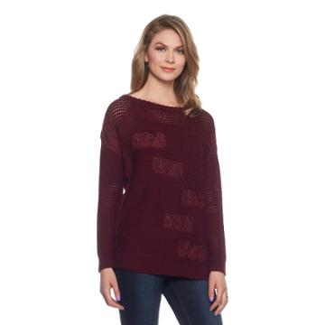 Skyes The Limit Venezia Lace Patch Sweater- Plus
