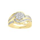 Limited Quantities 1 Ct. T.w. Diamond Two-tone Gold Swirl Ring