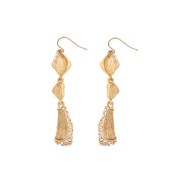 10021 Kara Ross Crystal Fragment Linear Earrings