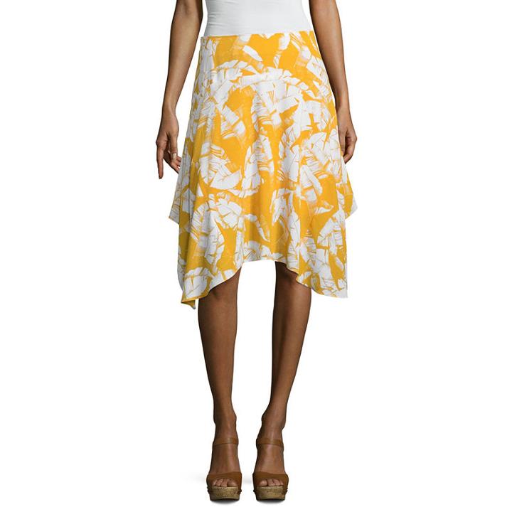 Worthington Scarf Hem Skirt