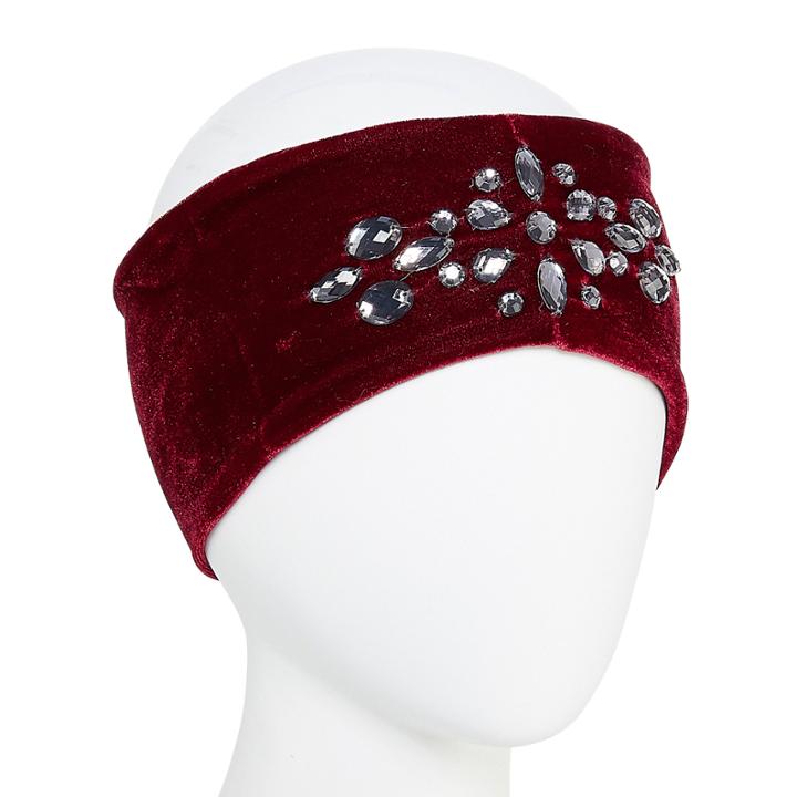 Mixit Velvet Jeweled Headband Ear Warmers