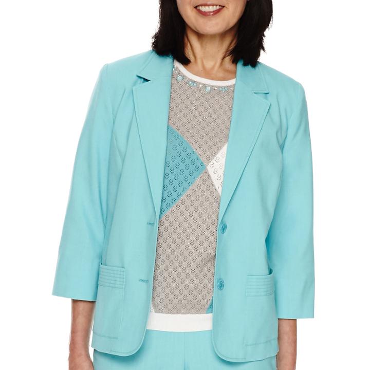 Alfred Dunner Classic 3/4-sleeve Jacket