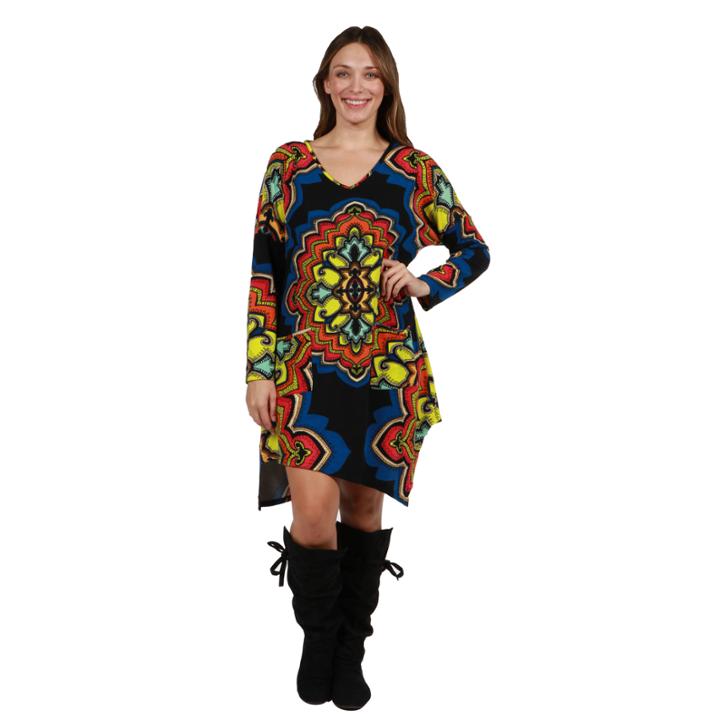 24/7 Comfort Apparel Katelynn Luxury Sweater Knit Tunic Top - Plus