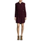 A.n.a 3/4 Slv Shirt Dress 3/4 Sleeve Embroidered Shirt Dress