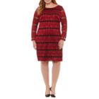 Jessica Howard Long Sleeve Shirt Dress - Plus