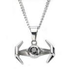 Star Wars Stainless Steel Tie Fighter Pendant Necklace