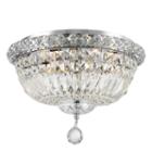 Empire Collection 4 Light Round Clear Crystal Flush Mount Ceiling Light