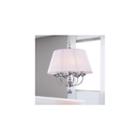 Zonia Chrome And Pink 23-inch Round Pendant Light