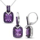 Womens 2-pc. 1/6 Ct. T.w. Purple Amethyst Sterling Silver Jewelry Set