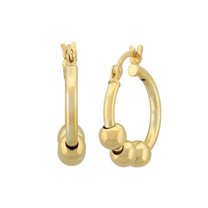18k Gold Over Silver Hoop Earrings
