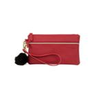 Mundi Pom Pom Wristlet Pebble