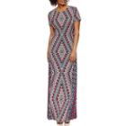 London Style Short Sleeve Maxi Dress