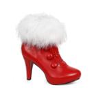 Women's Red Ankle Boot 1 Pair Dress Up Costume Womens