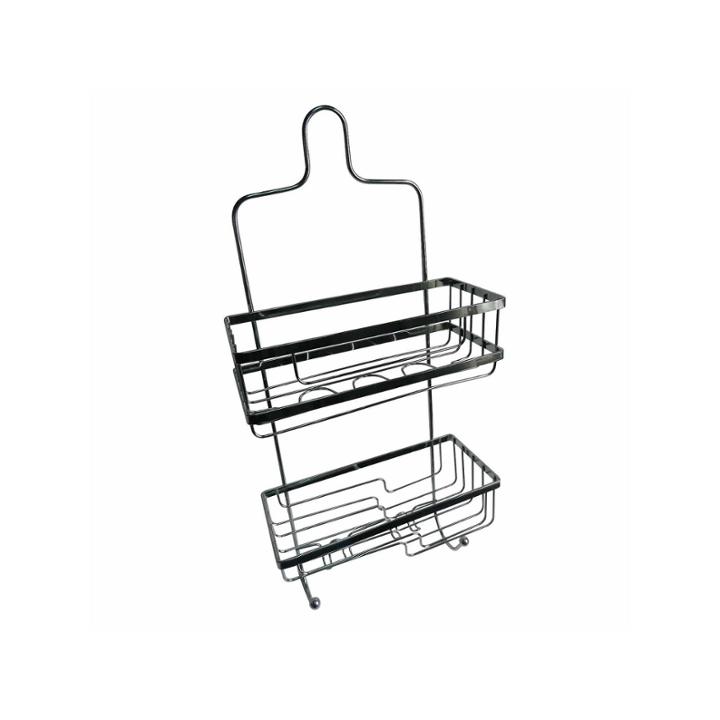 Elegant 2-compartment Square Shower Caddy