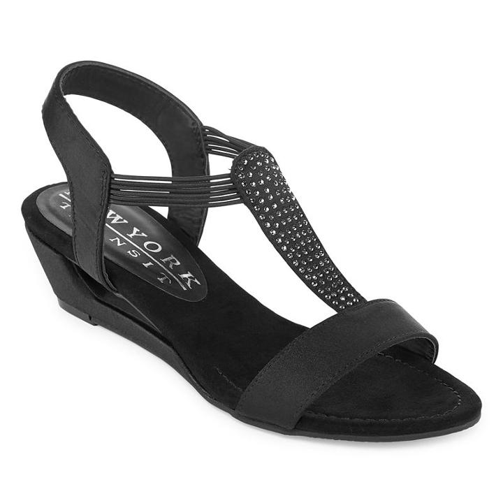 New York Transit Add Me Womens Wedge Sandals