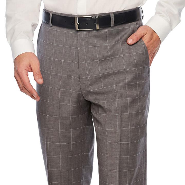 Stafford Grid Classic Fit Suit Pants