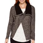 Liz Claiborne Weekend Sherpa-collar Front-zip Jacket