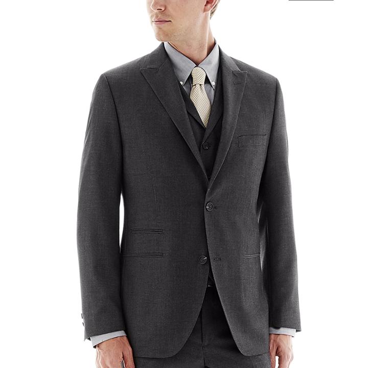 The Savile Row Company Charcoal Suit Jacket - Slim