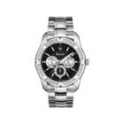 Bulova Mens Diamond-accent Stainless Steel Watch