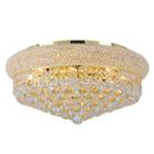 Empire Collection 10 Light Clear Crystal Flush Mount Ceiling Light