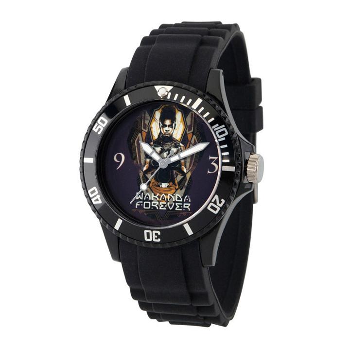 Black Panther Mens Black Strap Watch-wma000278