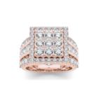 3 Ct. T.w. Diamond 10k Rose Gold Engagement Ring