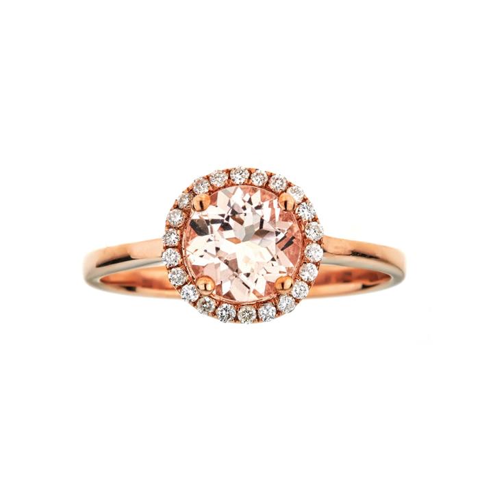 Limited Quantities Morganite 10k Rose Gold Ring