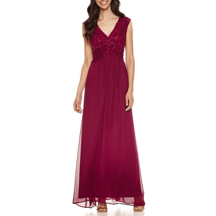 Ombre Sleeveless Evening Gown